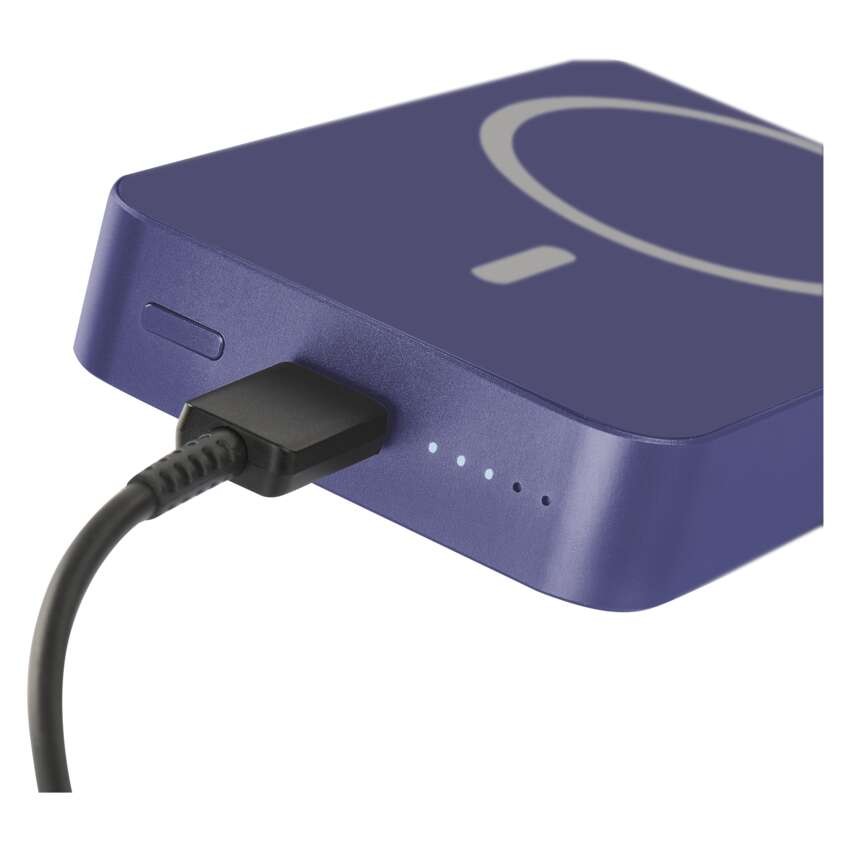 EMOS Powerbank WI 1046, 10 000 mAh, 20 W+Wireless, kék