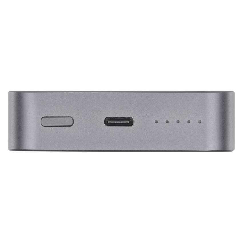 EMOS Powerbank WI 1046, 10 000 mAh, 20 W+Wireless, szürke