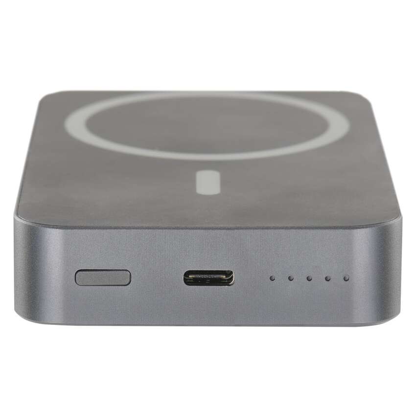 EMOS Powerbank WI 1046, 10 000 mAh, 20 W+Wireless, szürke