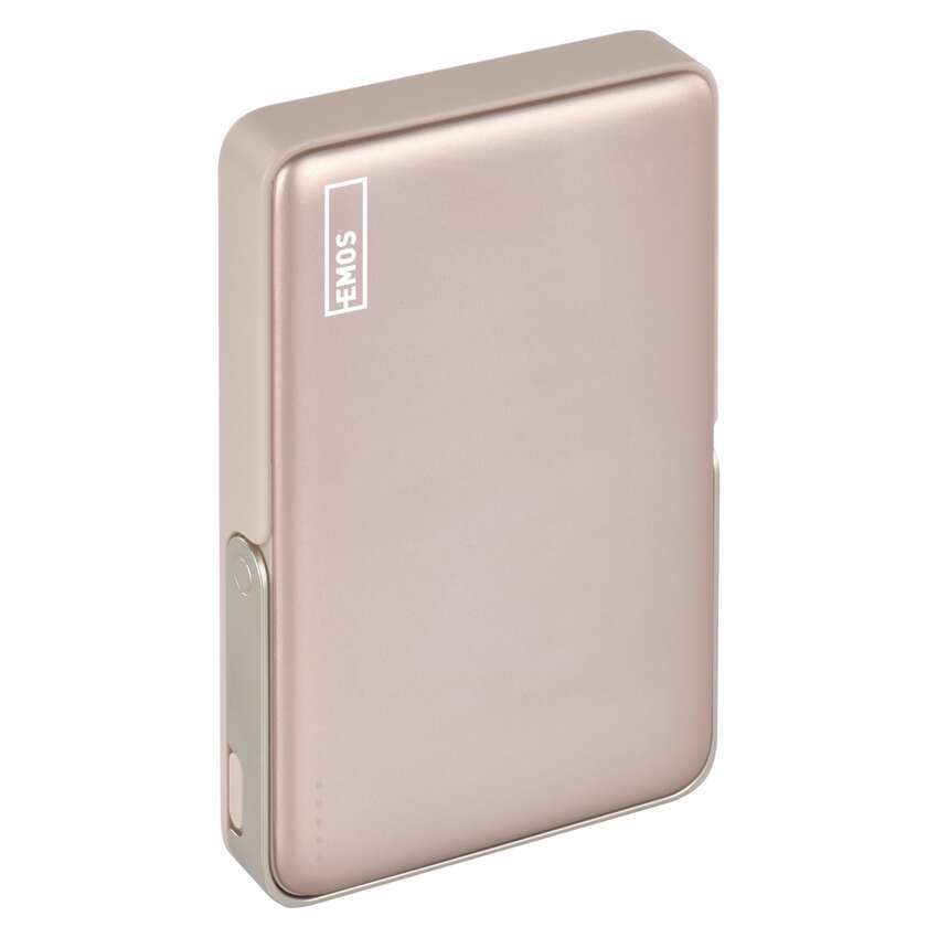 EMOS Powerbank WI 1031, 10 000 mAh, 20 W+Wireless, rosegold