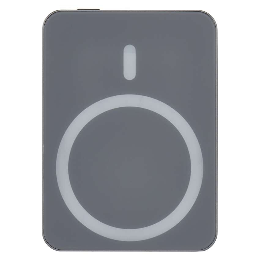 EMOS Powerbank WI 522, 5 000 mAh, 20 W+Wireless, szürke