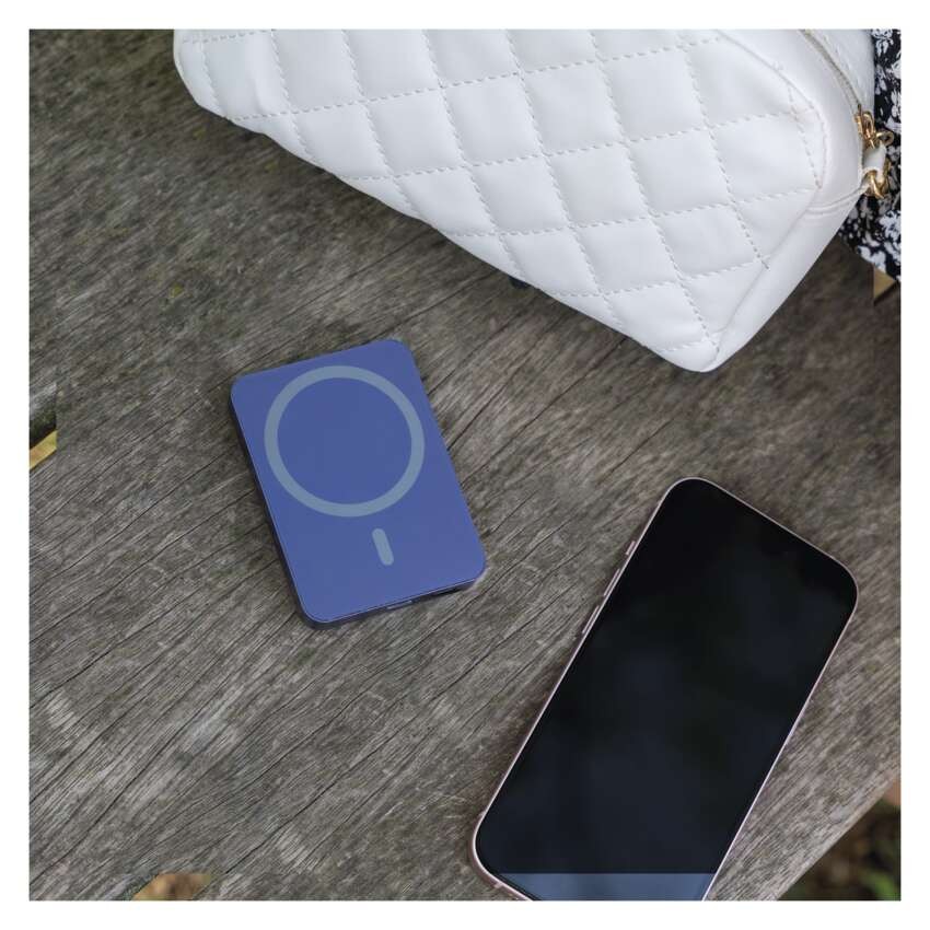 EMOS Powerbank WI 522, 5 000 mAh, 20 W+Wireless, kék