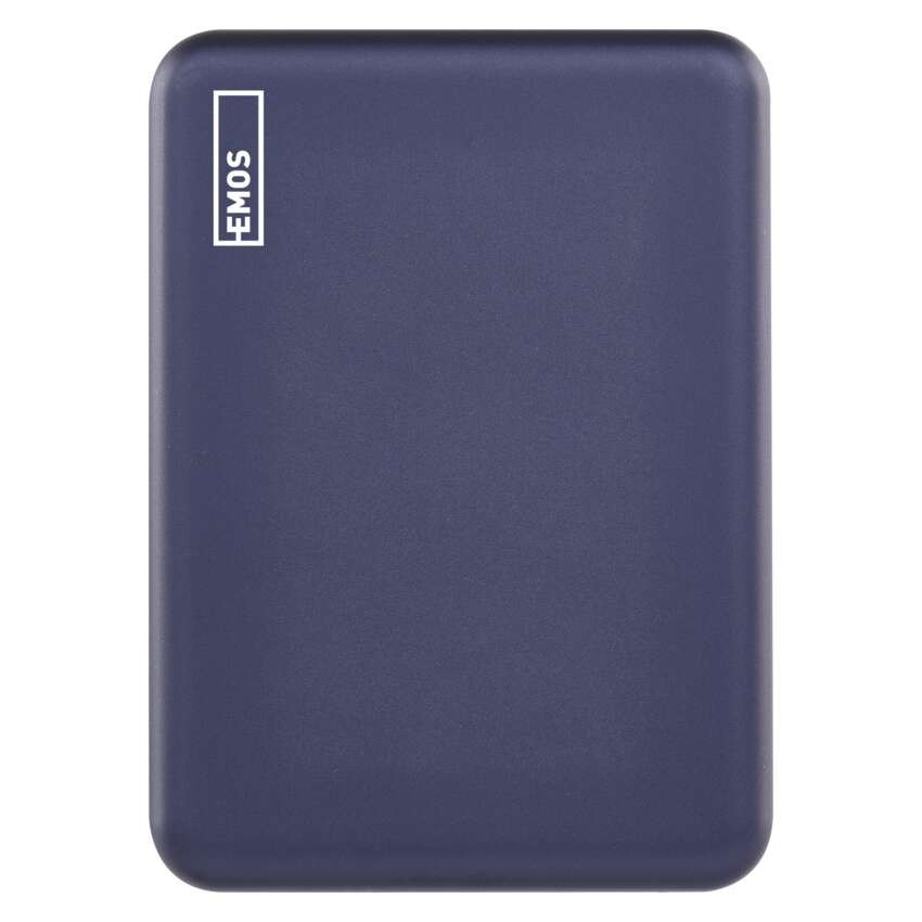 EMOS Powerbank WI 522, 5 000 mAh, 20 W+Wireless, kék