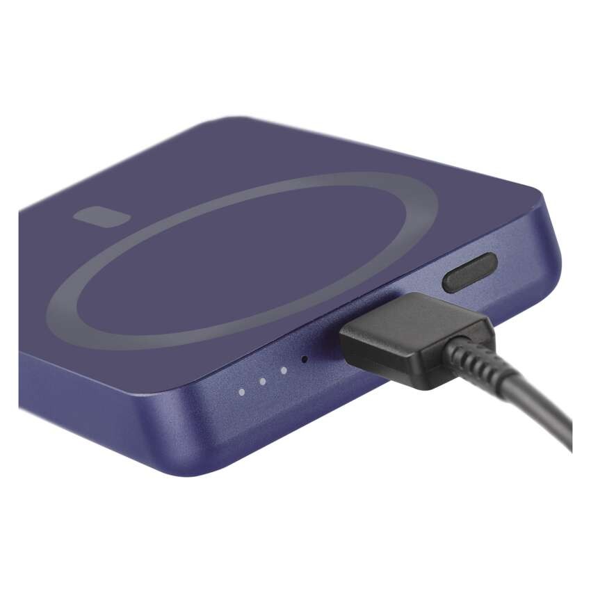 EMOS Powerbank WI 522, 5 000 mAh, 20 W+Wireless, kék