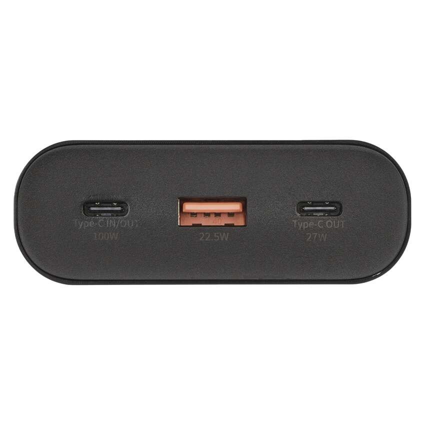 EMOS Powerbank NTBF30, 27 000 mAh, 100 W PD, fekete