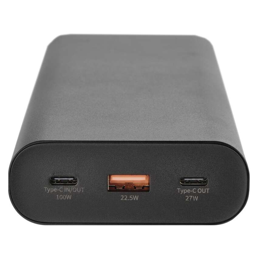 EMOS Powerbank NTBF30, 27 000 mAh, 100 W PD, fekete