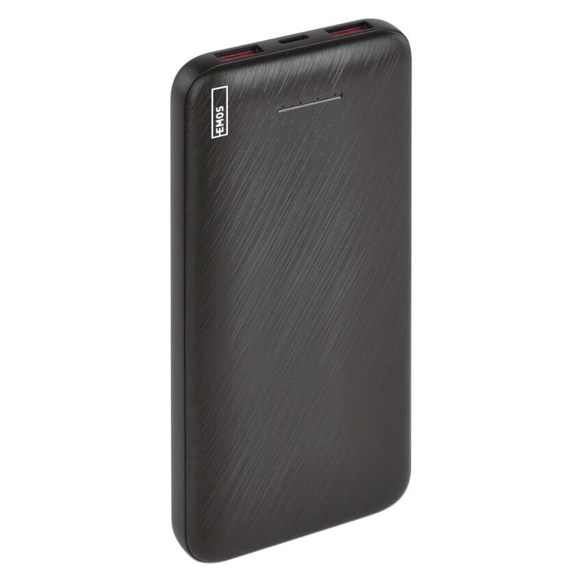 EMOS AlphaQ3 powerbank, 10 000 mAh, 22,5 W, črni