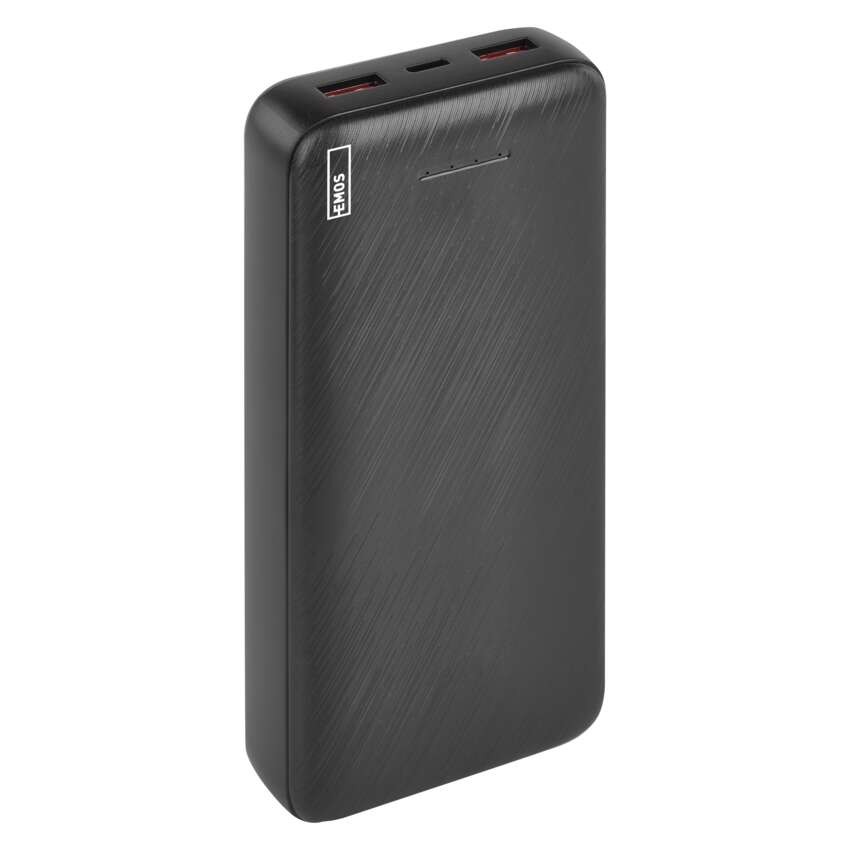 Powerbanka EMOS AlphaQ3, 20 000 mAh, 22,5 W, černá