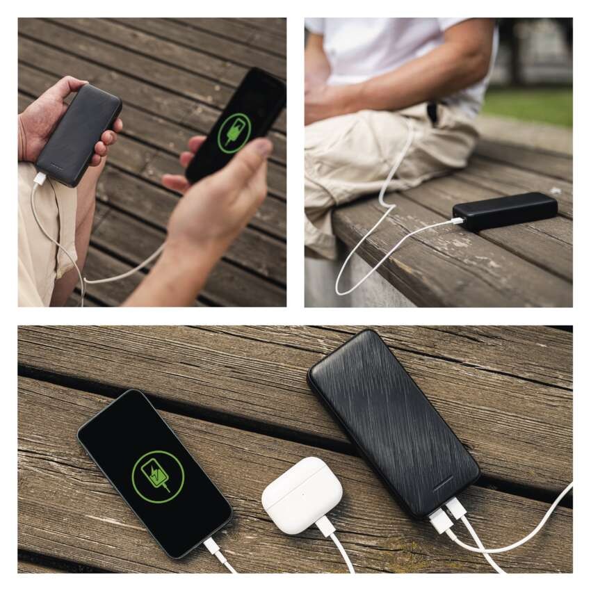 Powerbanka EMOS AlphaQ3, 20 000 mAh, 22,5 W, černá
