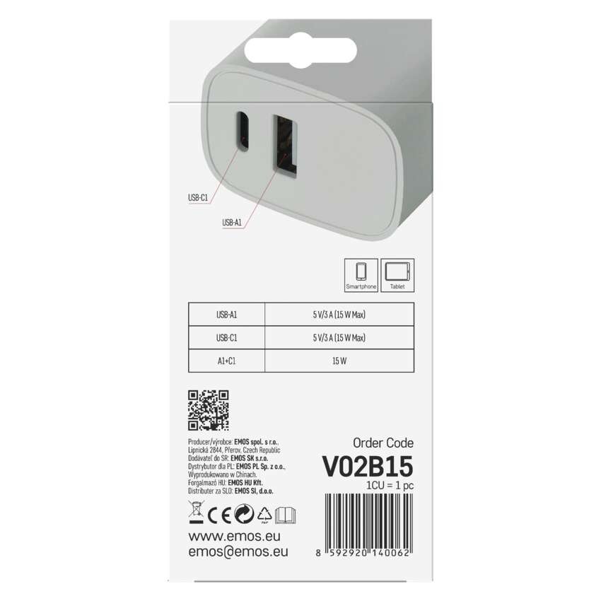 USB Netzadapter BASIC 15 W max.