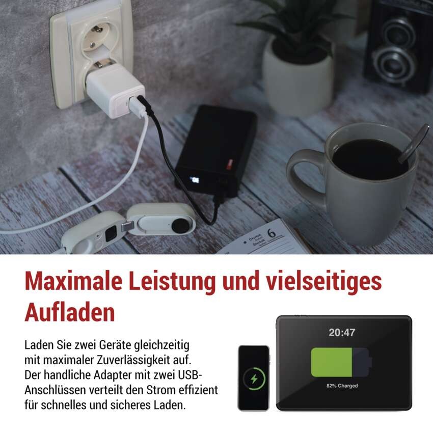 USB Netzadapter GaN PD 20 W max.