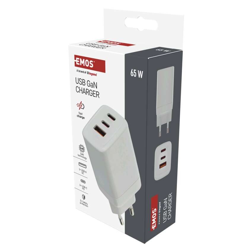 USB Netzadapter GaN PD 65 W max.