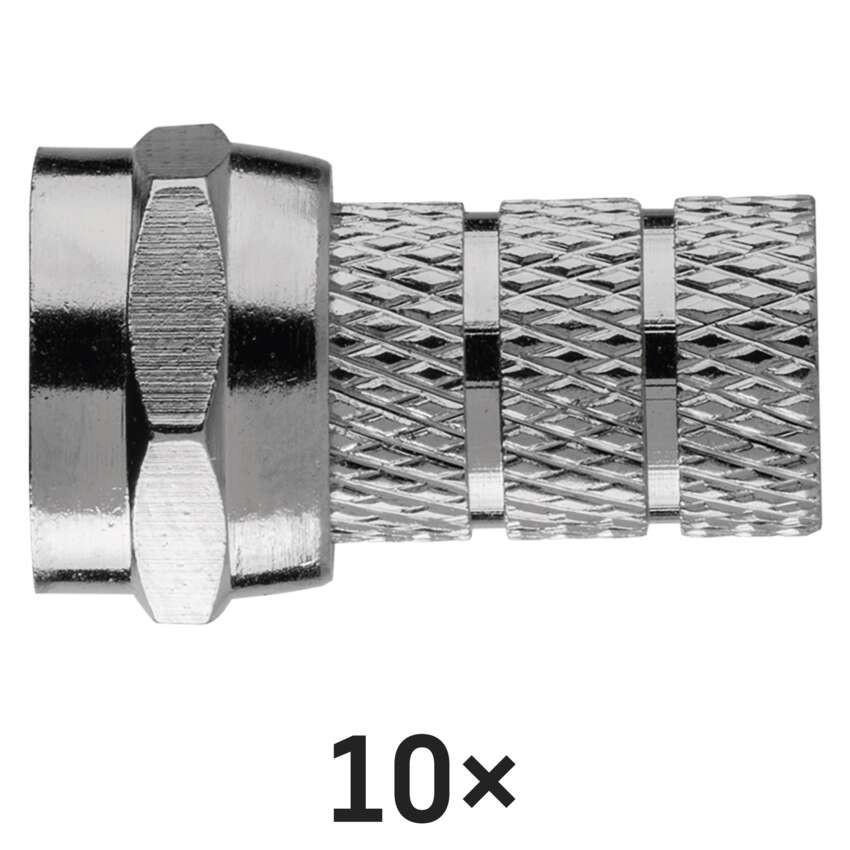 Konektor F vidlice pro koax 3C2V, 10 ks