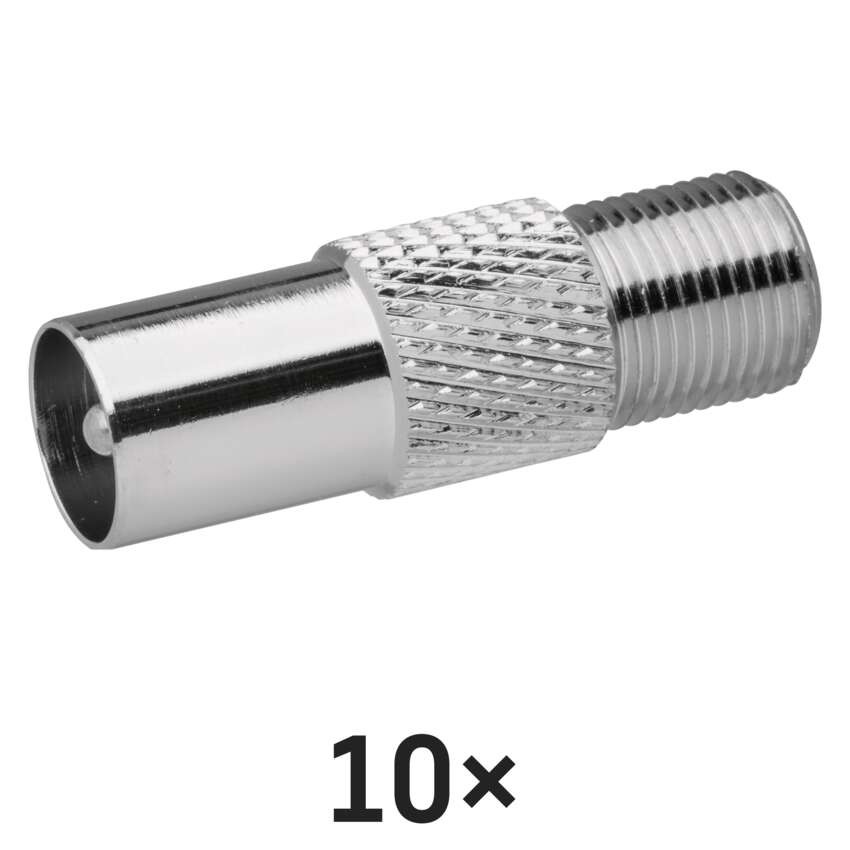 Redukce F zásuvka - IEC vidlice, 10 ks
