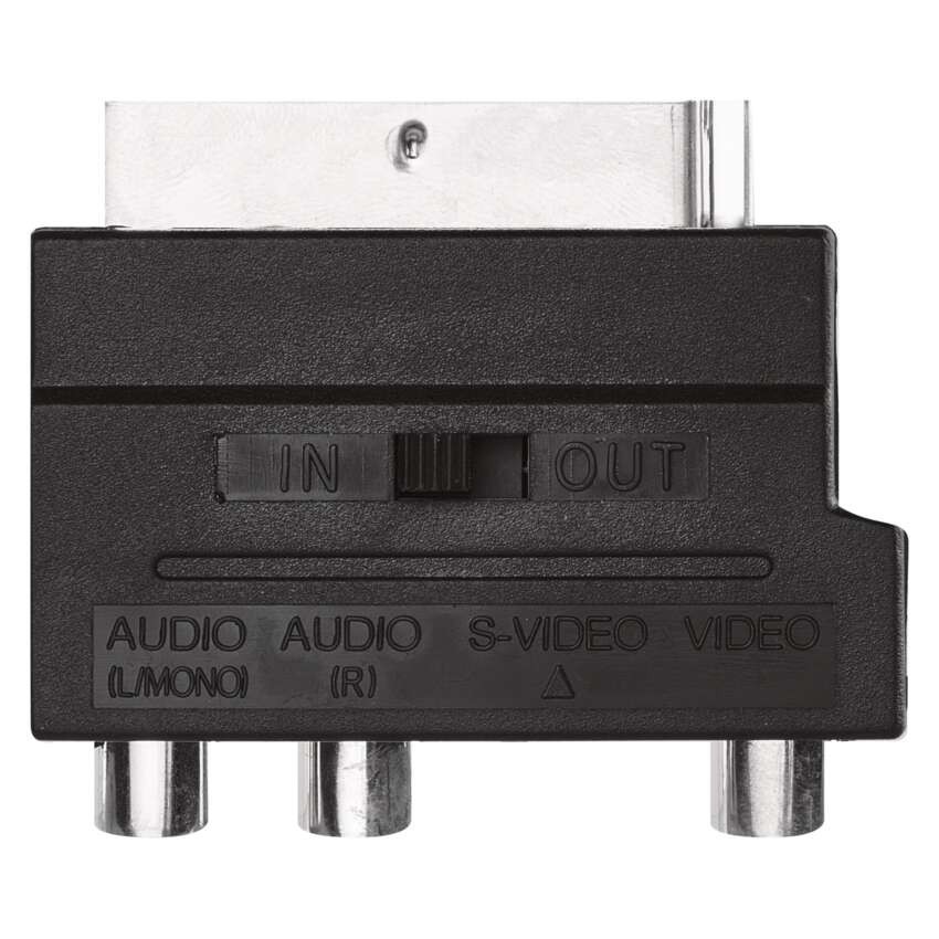 Reduktorius SCART – 3x CINCH + SVHS adapteris