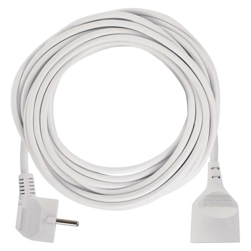Prodlužovací kabel 10 m / 1 zásuvka / bílý / PVC / 1 mm2
