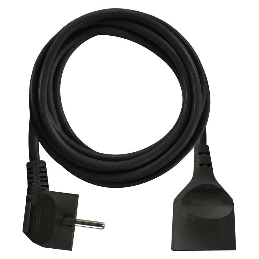 Prodlužovací kabel 3 m / 1 zásuvka / černý / PVC / 1,5 mm2