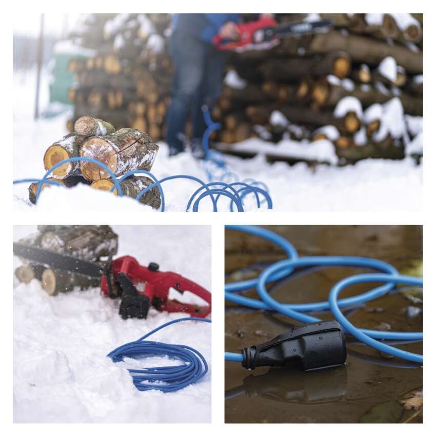 Špeciálny predlžovací kábel 10 m / 1 zásuvka / PVC / 230 V / 1,5 mm2