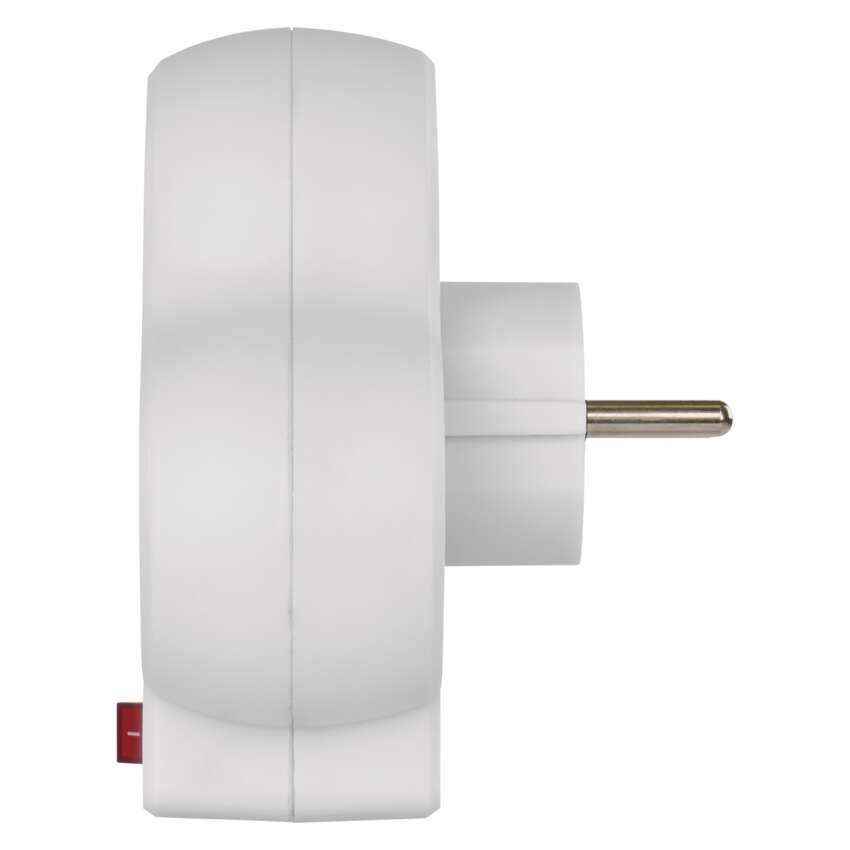 Rozbočovací zásuvka 2×, vyp., 1×USB-A+1×USB-C, bílá