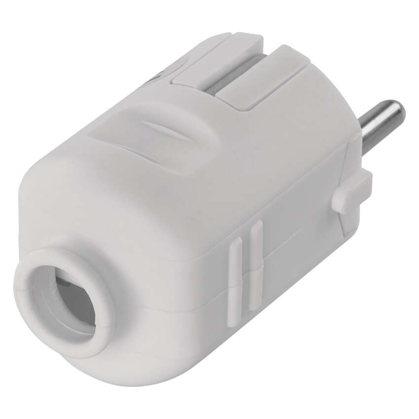 Stecker für Verlängerungskabel, weiss