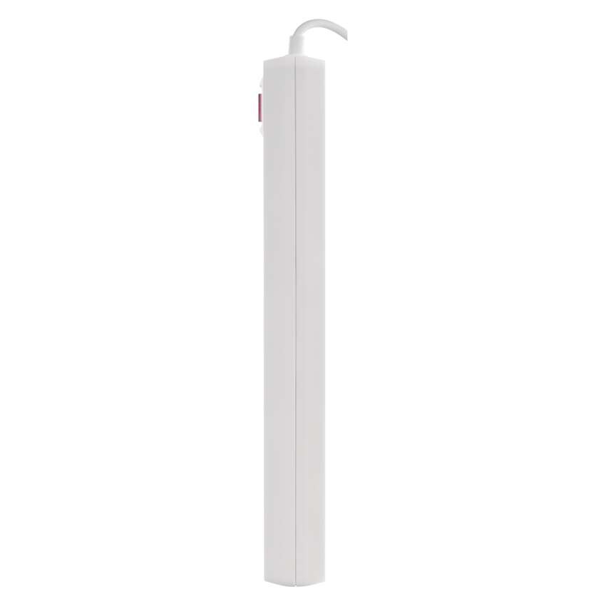 Steckdosenleiste 3 m / 5 Steckdosen / Schalter / weiß / 1× USB-A + 1× USB-C / 1,5 mm2