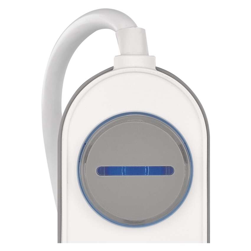 Steckdosenleiste 3 m / 5 Steckdosen / Schalter / weiß-grau / 1×USB-A + 1×USB-C / 1,5 mm2