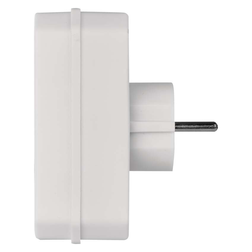 Mehrfachsteckdose, 2x Euro + 1x Schuko Steckdose, weiss