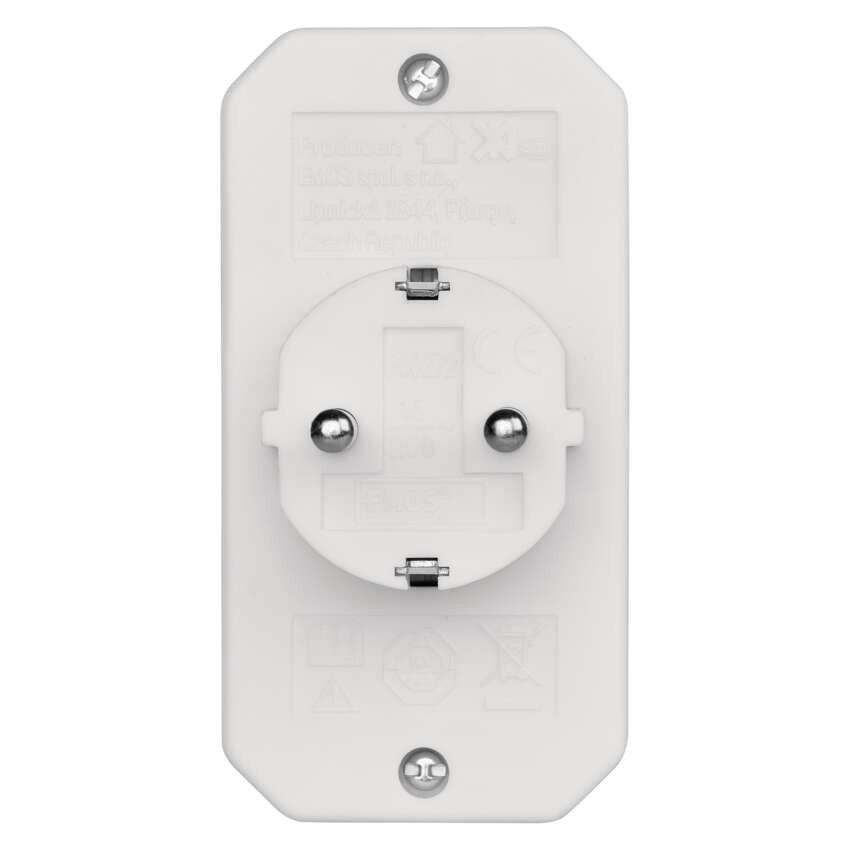 Mehrfachsteckdose, 2x Euro + 1x Schuko Steckdose, weiss