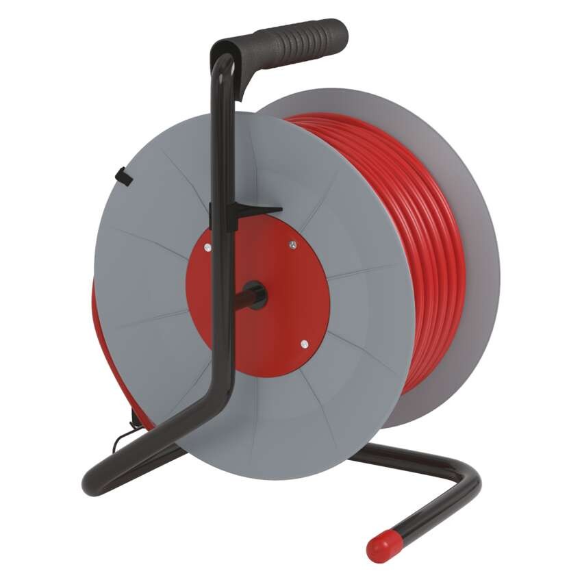 PVC Kabeltrommel – 4 Steckdosen, 50m, 1,5mm2 SCHUKO