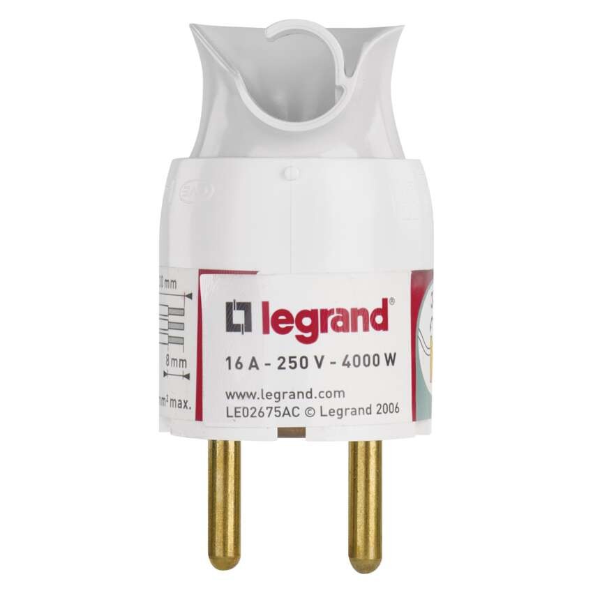 Legrand vidlice otočná, bílá