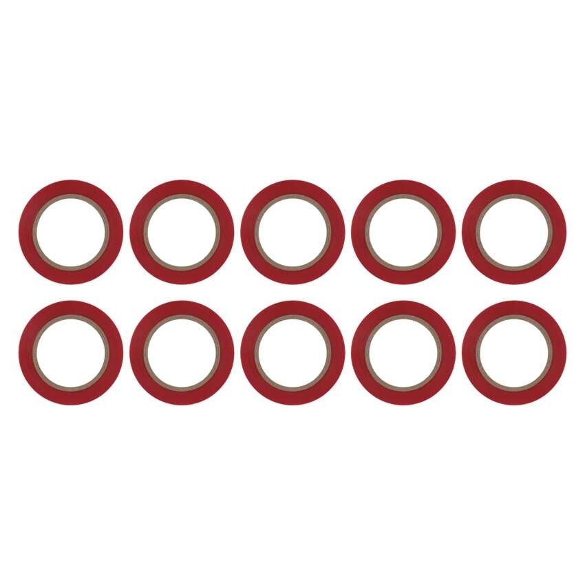 Isolierband PVC 15mm/10m Rot, 10 Stk.