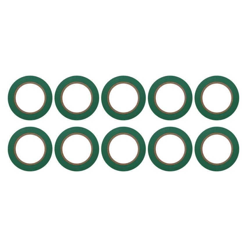 Izolační páska PVC 15mm / 10m zelená, 10 ks