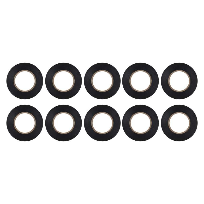 Izolační páska PVC 19mm / 20m černá, 10 ks