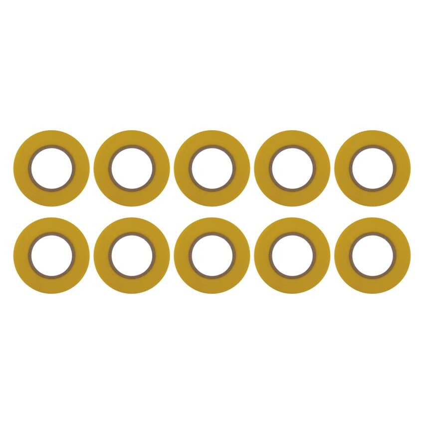 Izolační páska PVC 19mm / 20m žlutá, 10 ks