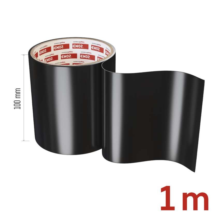 Javító ragasztószalag úszómedencékhez, 1 m × 100 mm, fekete