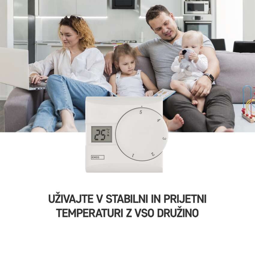 Sobni mehanski žični termostat P5603R