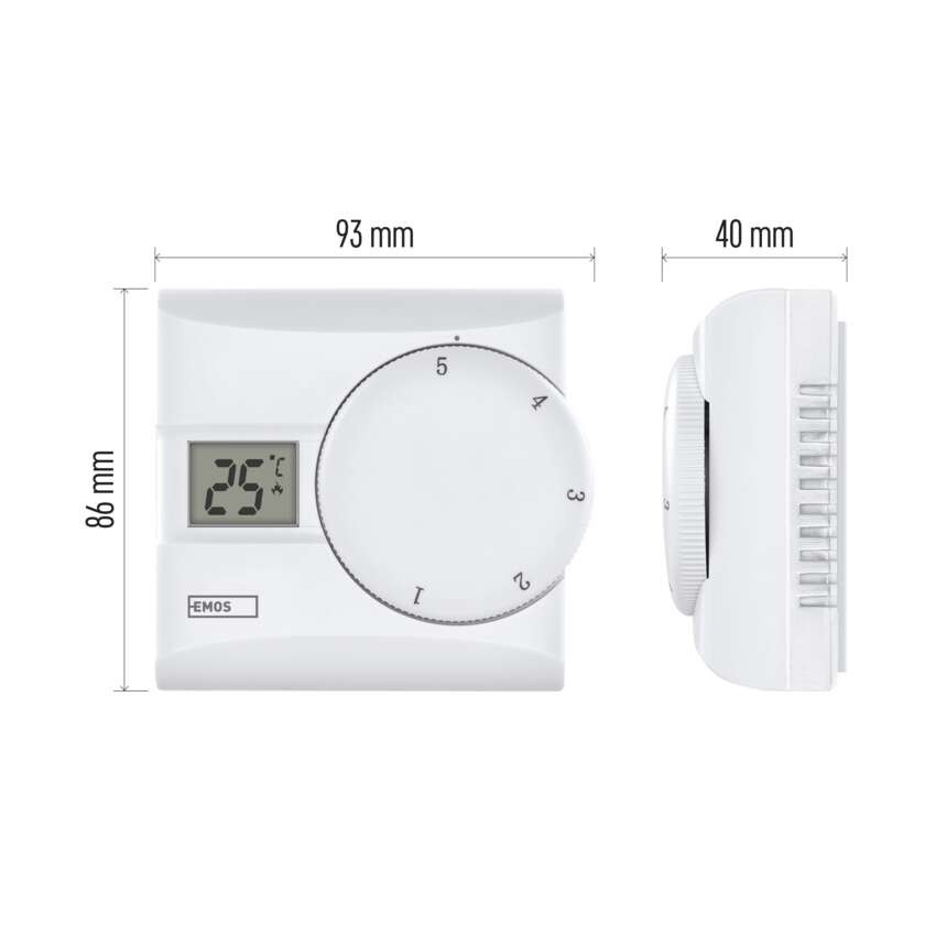 Raumthermostat P5603R, manuell, verkabelt