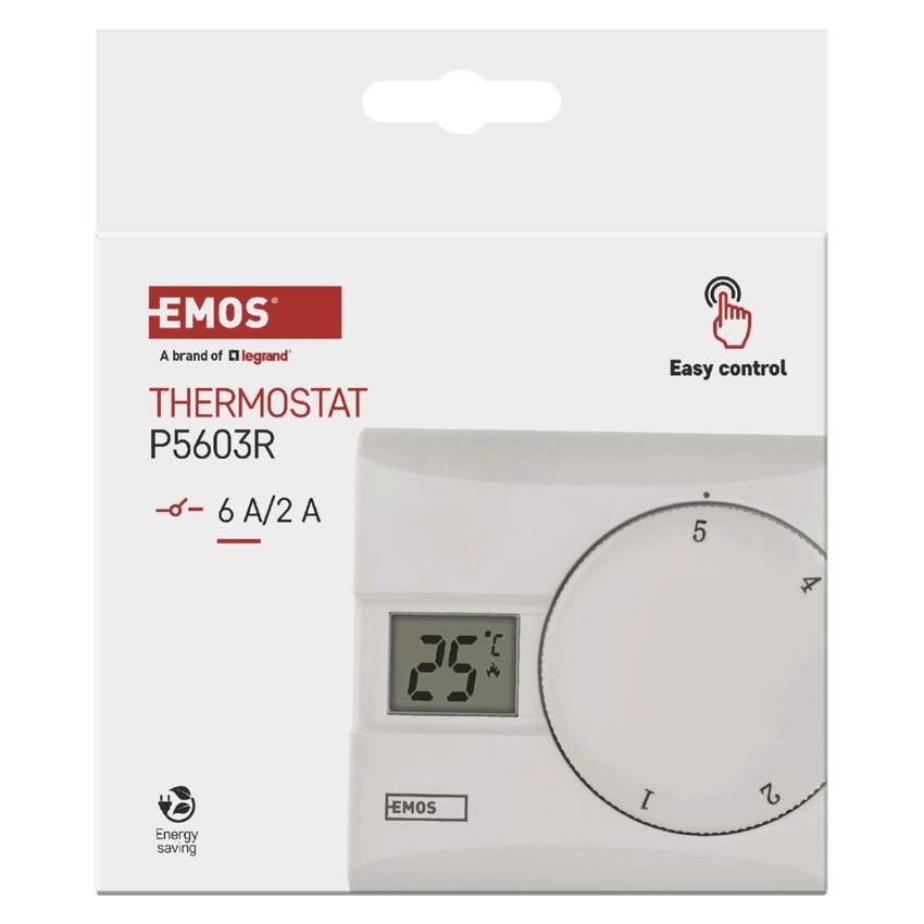 Raumthermostat P5603R, manuell, verkabelt