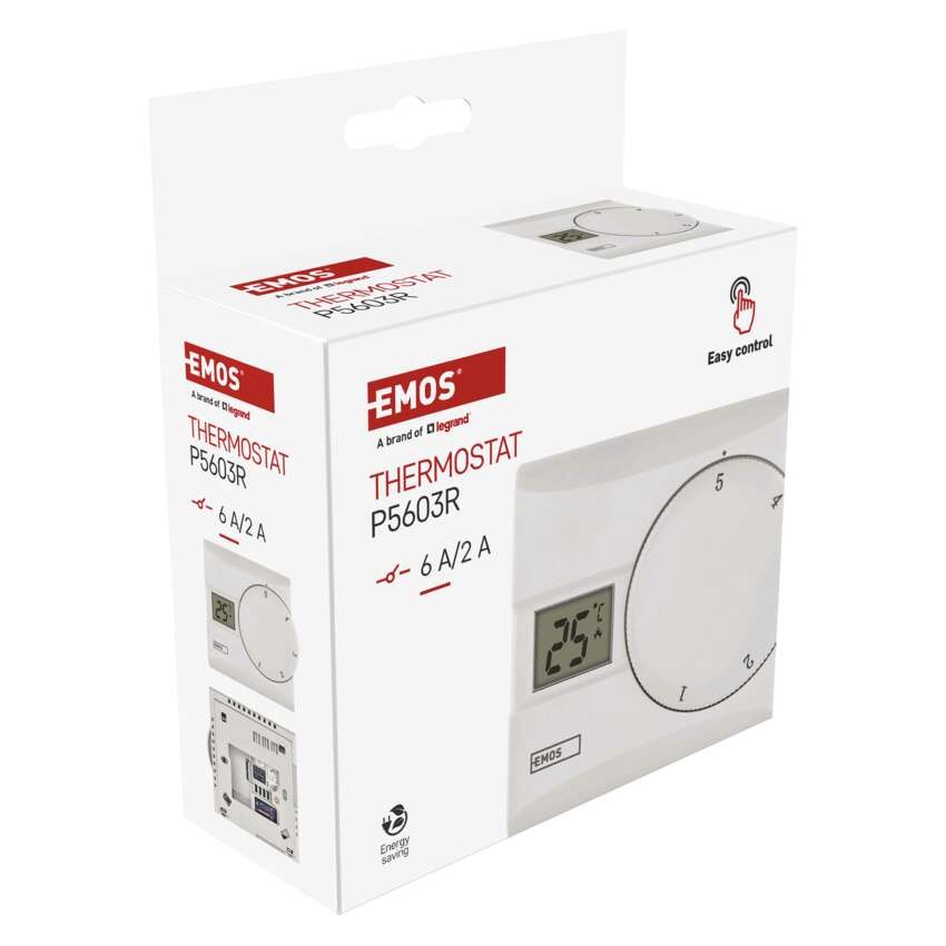 Raumthermostat P5603R, manuell, verkabelt