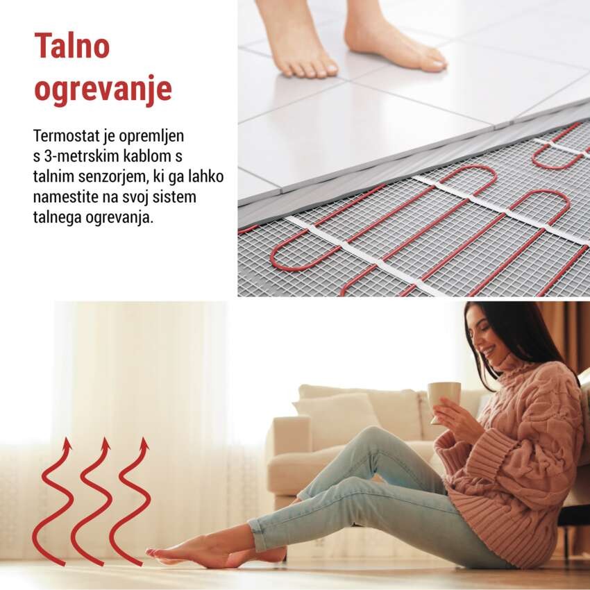 Sobni žični OpenTherm termostat P56A01 s programiranjem