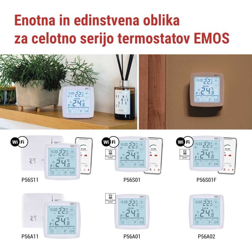 Sobni žični OpenTherm termostat P56A01 s programiranjem