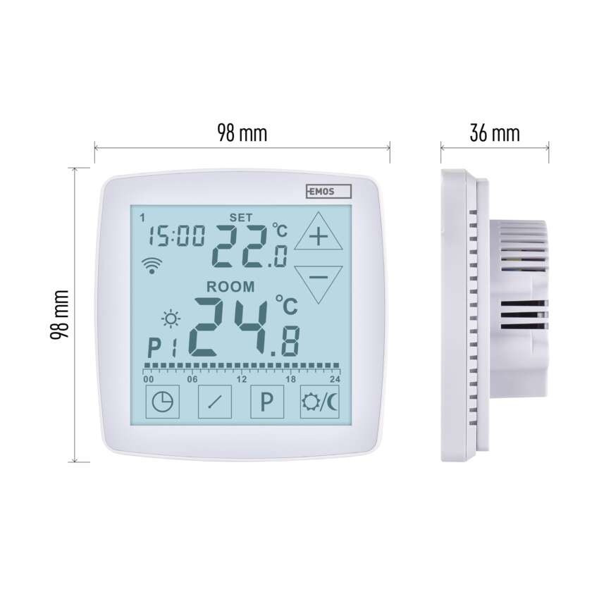GoSmart Fußbodenheizung-Thermostat P56S01F mit WiFi, programmierbar, verkabelt