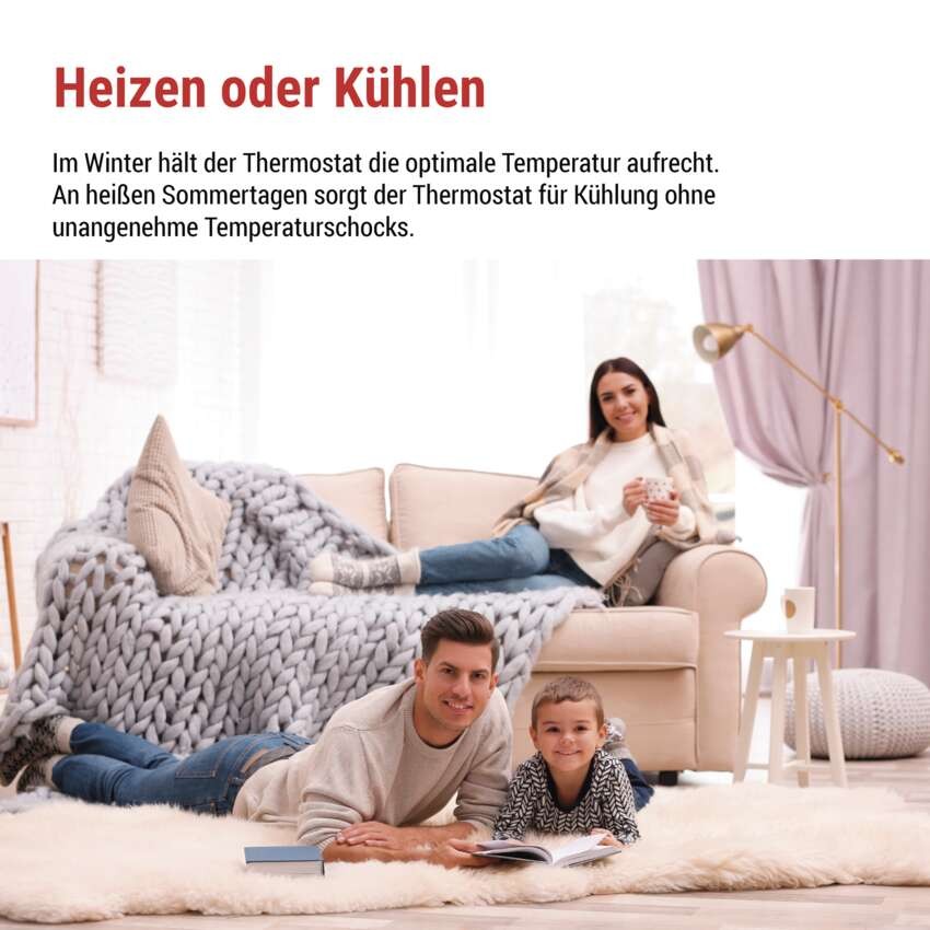 OpenTherm Raumthermostat P56A02, programmierbar, verkabelt