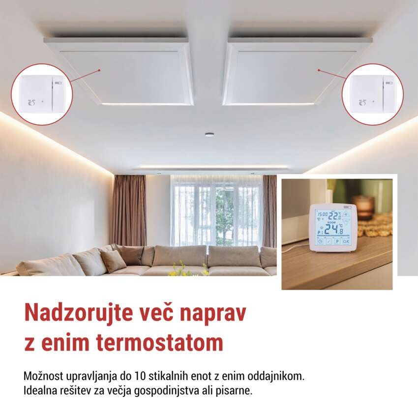Sobni brezžični WiFi GoSmart termostat P56S11 s programiranjem