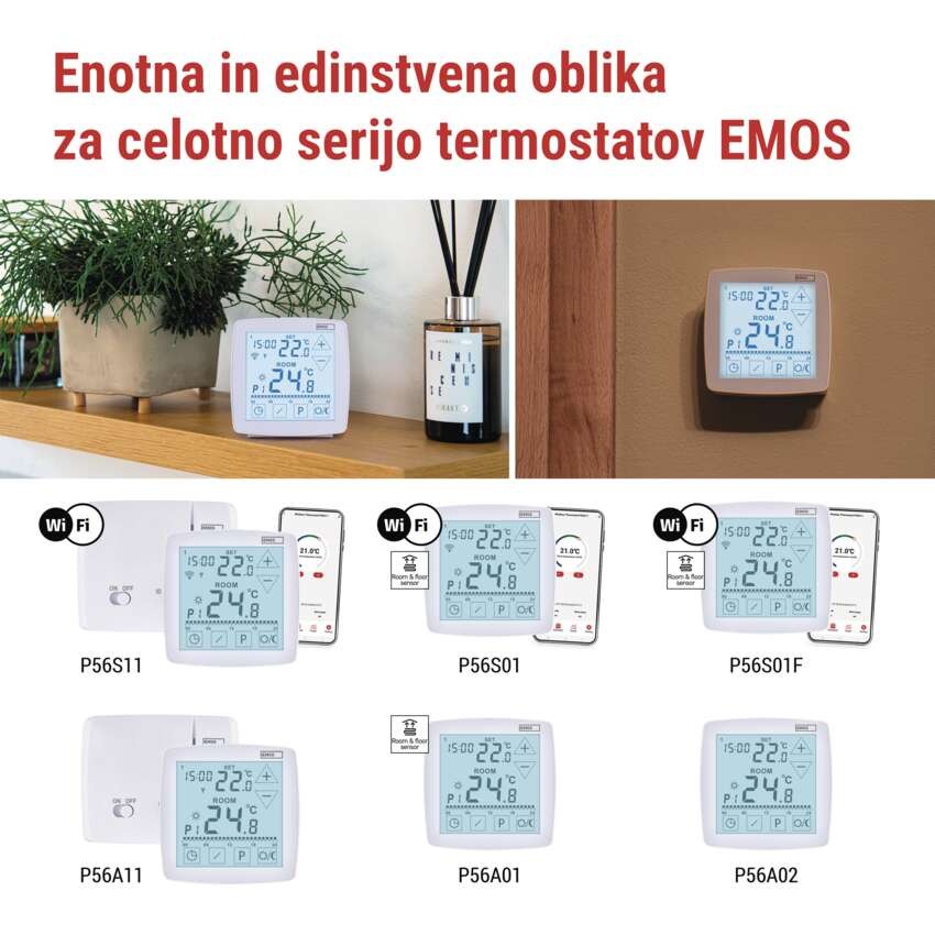 Sobni brezžični WiFi GoSmart termostat P56S11 s programiranjem