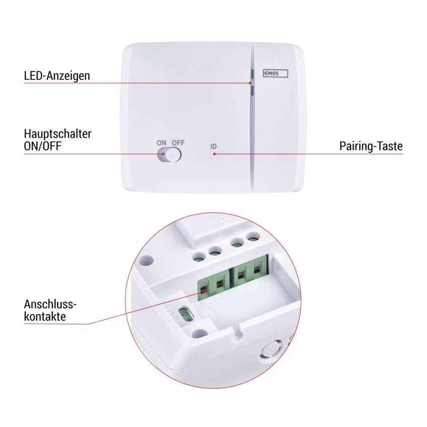 GoSmart Raumthermostat P56S11 mit WiFi, programmierbar, kabellos