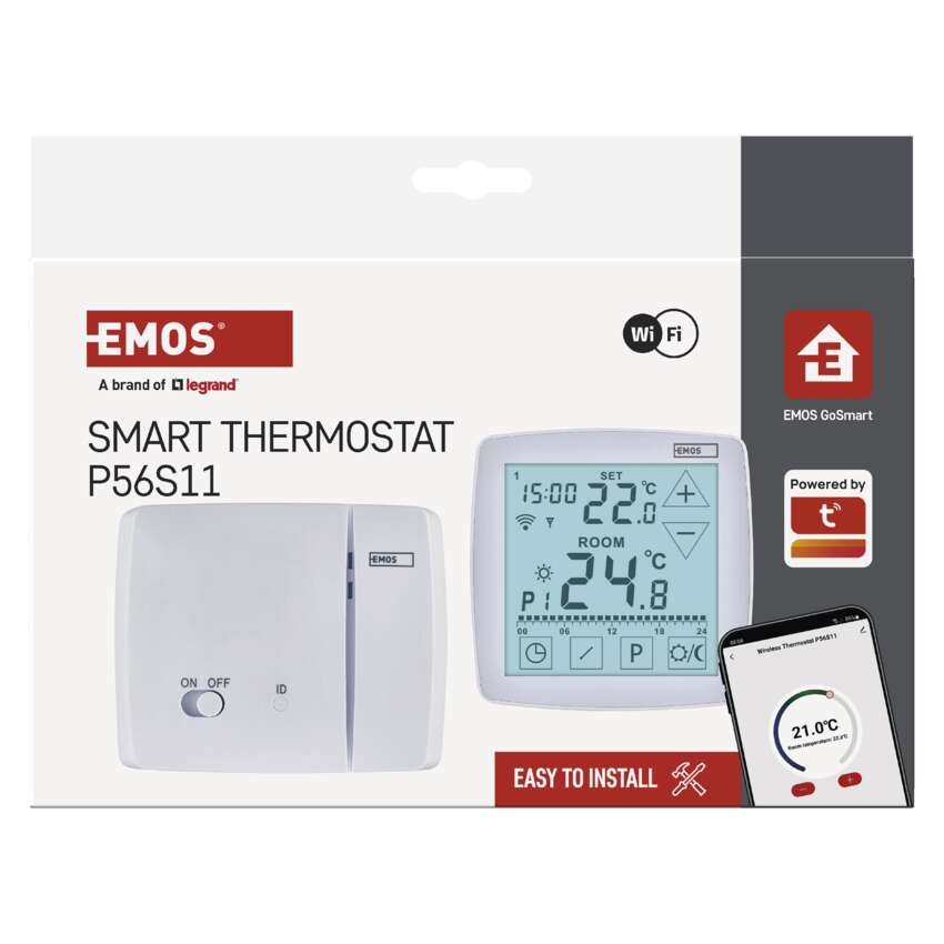 GoSmart Raumthermostat P56S11 mit WiFi, programmierbar, kabellos