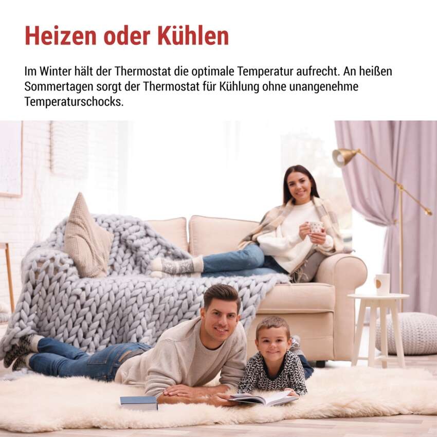 OpenTherm Raumthermostat P56A11, programmierbar, kabellos
