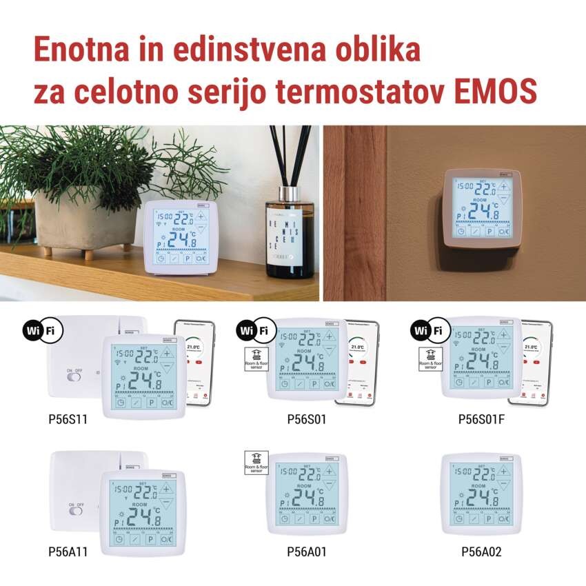 Sobni brezžični OpenTherm termostat P56A11 s programiranjem