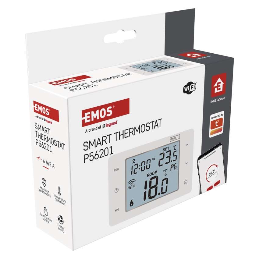 GoSmart Raumthermostat P56201 mit WiFi, programmierbar, verkabelt